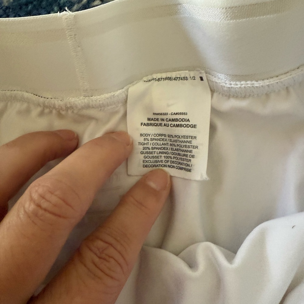 Nike Dri Fit White Skirt with Shorts size M - Picture 4 of 7